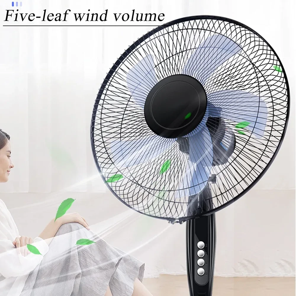 Multipurpose Floor Fan with Adjustable Height Base, Quiet Operation, 3 Speed Set