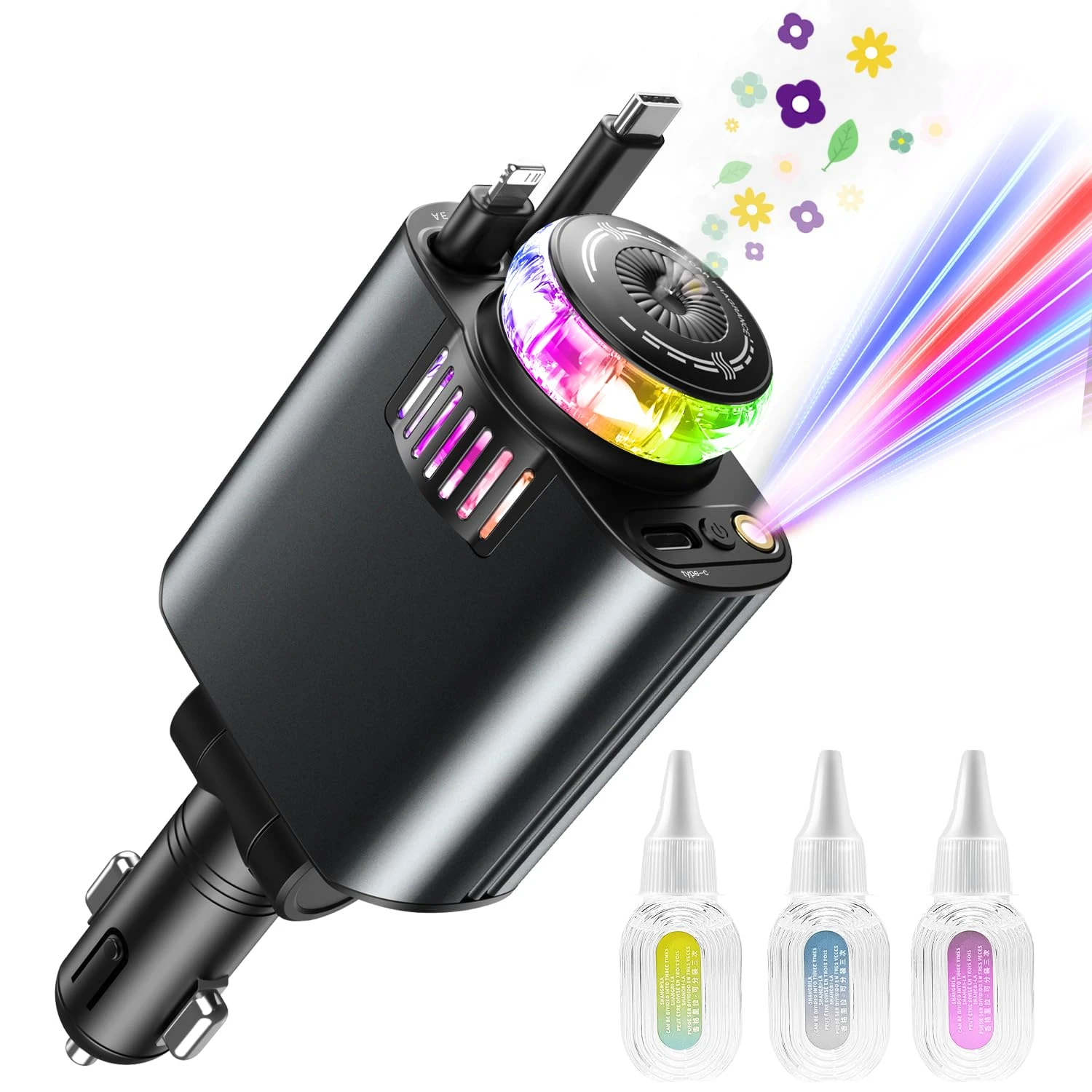 UPLU 5 in 1 Car Charger Adaptor